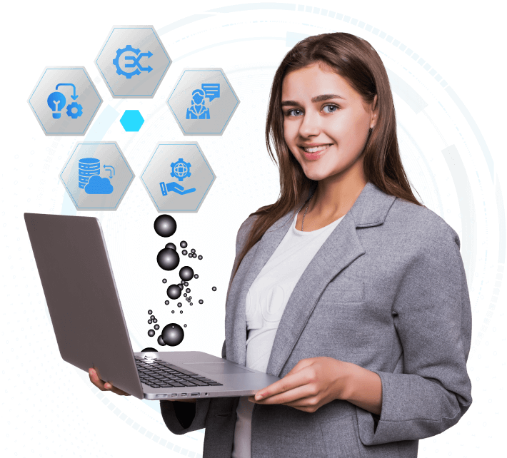Power Cloud NetSuite consultant with capability icons