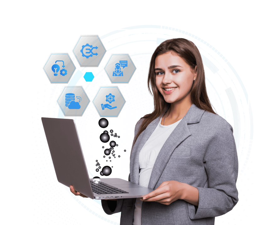 Power Cloud NetSuite consultant with capability icons